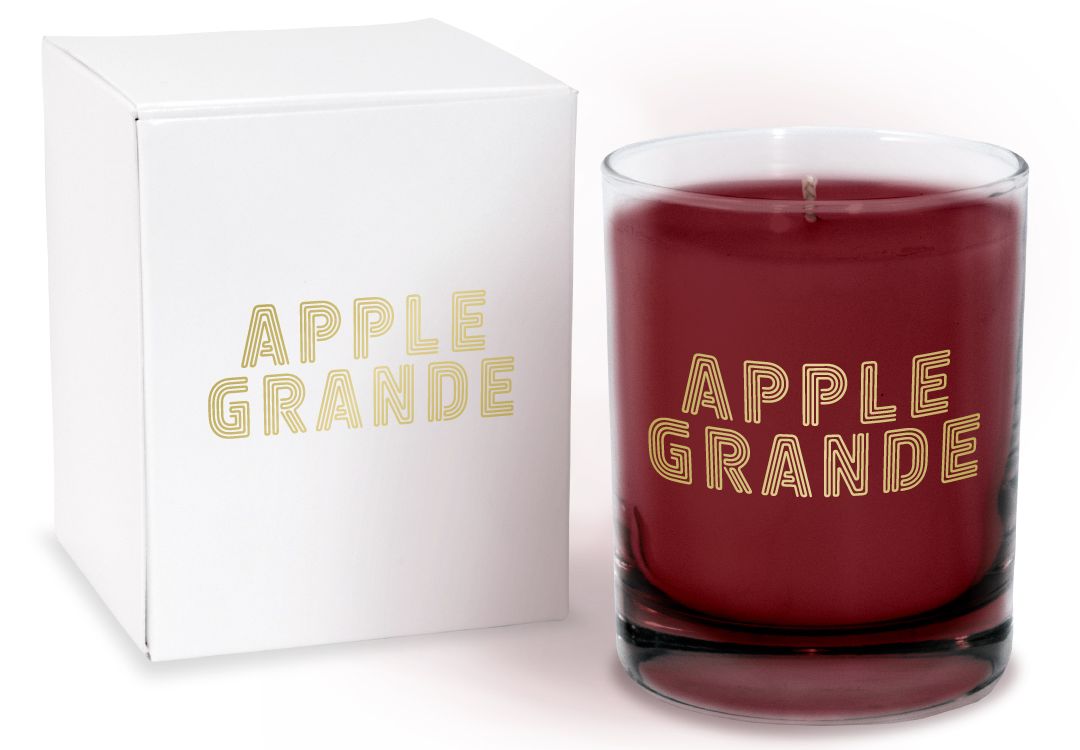 Taco John's Apple Grande inspired candle Taco John's Launches Branded 'Ugly' Sweater to Celebrate Long-Awaited Apple Grande Return