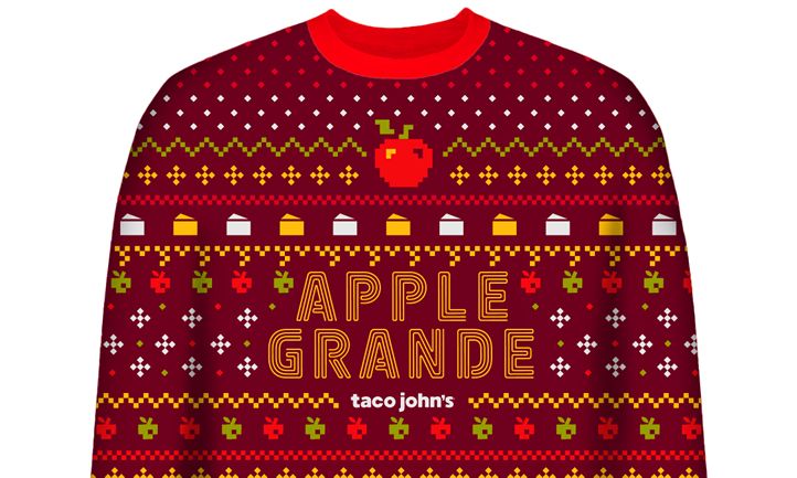 Taco John's Launches Branded 'Ugly' Sweater to Celebrate Long-Awaited Apple Grande Return - Vimarsana News