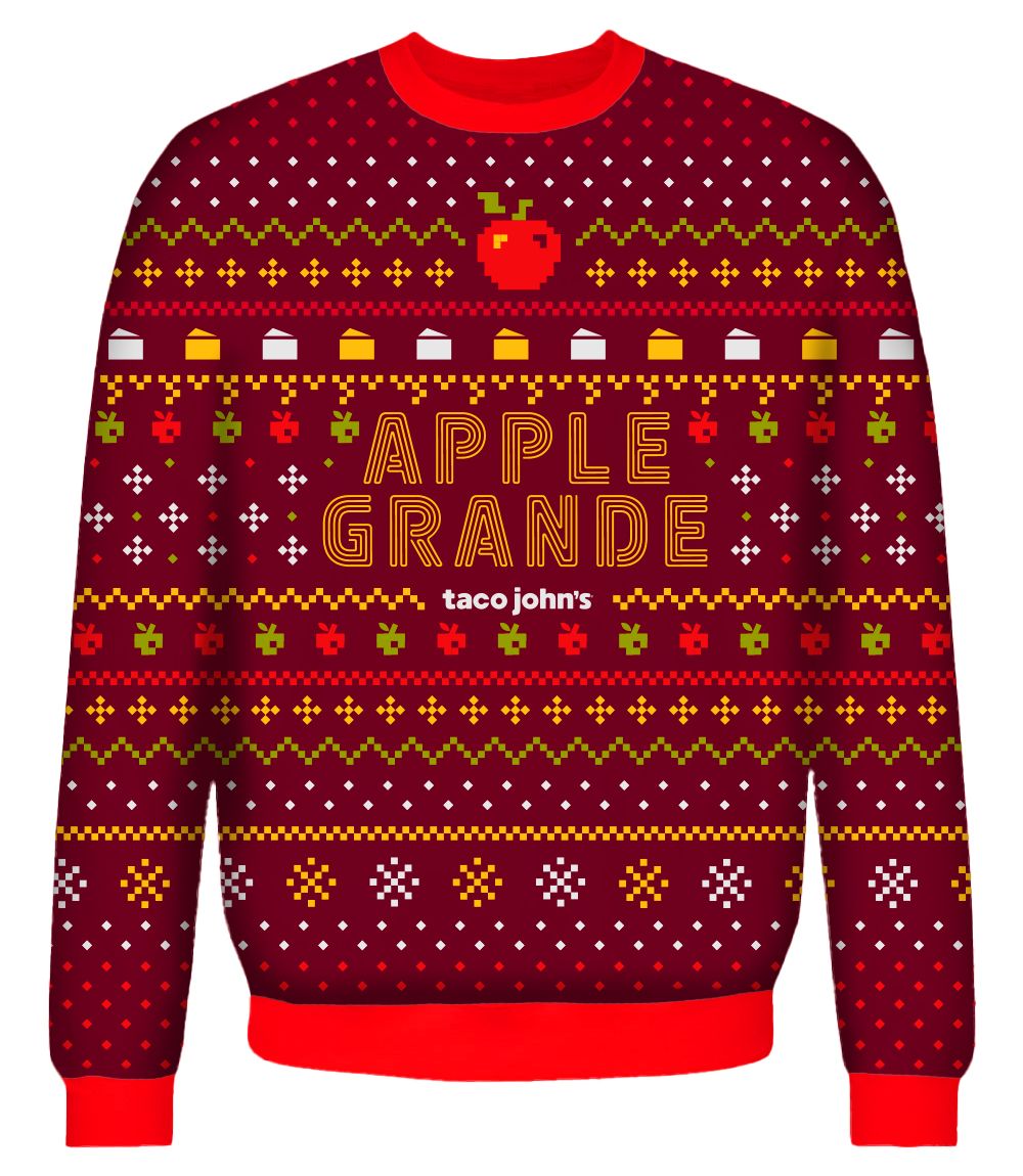 Taco John's Launches Branded 'Ugly' Sweater to Celebrate Long-Awaited Apple Grande Return Taco John's Launches Branded 'Ugly' Sweater to Celebrate Long-Awaited Apple Grande Return