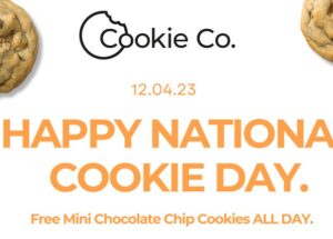 Cookie Co. Celebrates National Cookie Day with Free Mini Cookies and Partnering with Food Finders Non-Profit