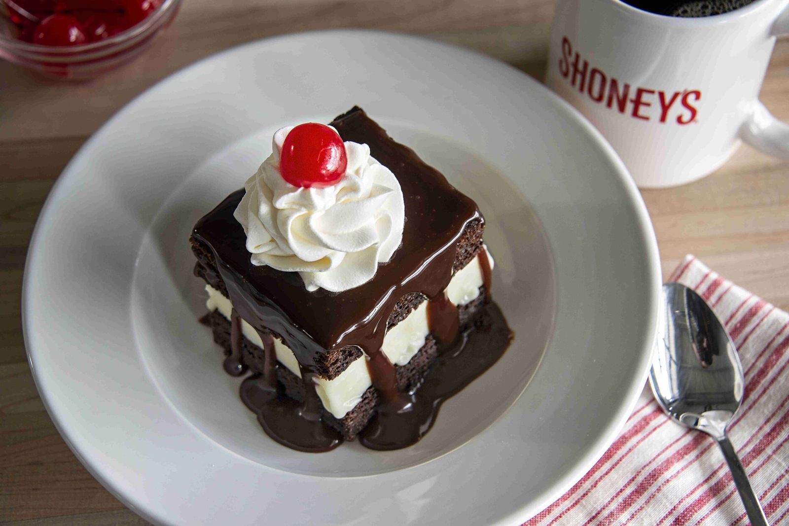 Shoney's Continues its Tradition of Treating America's Sweet Tooth with its World Famous Can't Miss Hot Fudge Cake - Oh, and It's FREE! Shoney's Continues its Tradition of Treating America's Sweet Tooth with its World Famous Can't Miss Hot Fudge Cake - Oh, and It's FREE!