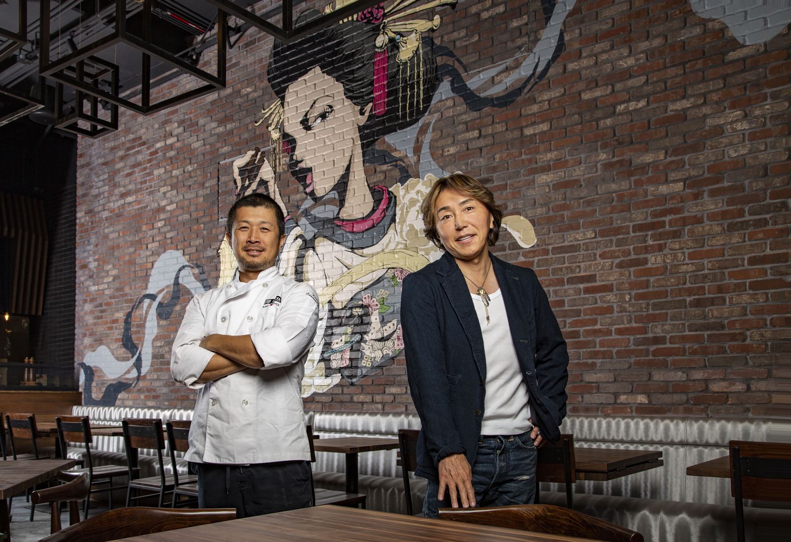 JINYA Celebrates New Topanga Location With a Golden Touch Chef Kazu Takebe and CEO Tomo Takahashi
