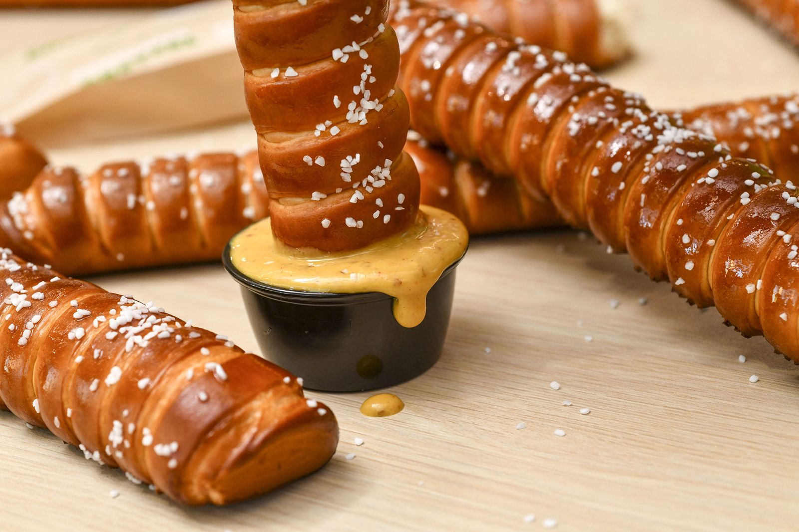 Subway Auntie Anne's Footlong Pretzel Subway Reveals Sidekicks, an Irresistible Collection of Footlong Cookies, Churros and Pretzels