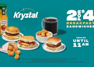 Unbeatable Value and Variety at Krystal With 2 for $4.99 Breakfast Deals
