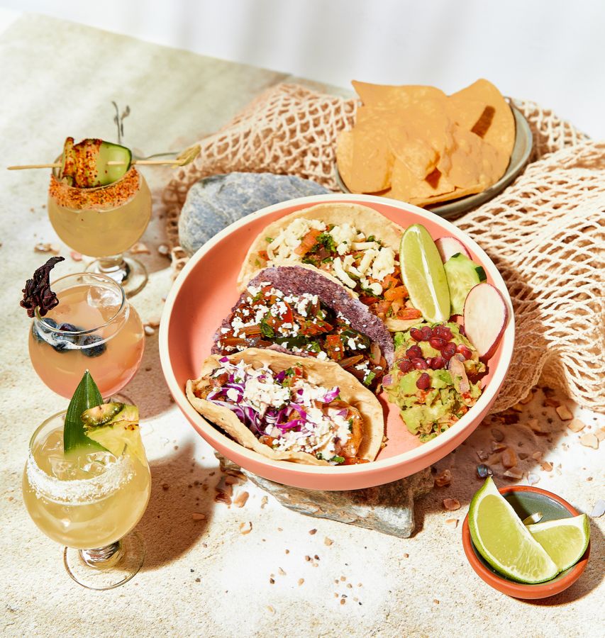 Barrio Queen Margarita Flight Barrio Queen Four Course Valentine's Day Menu