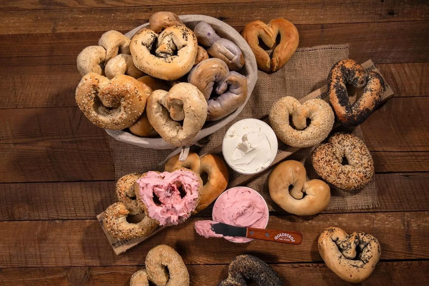 Goldbergs Fine Foods Spreads the Bagel Love This Valentine's Day With Heart Shaped Bagels