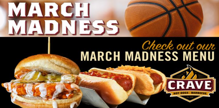 Crave Hot Dogs & BBQ Scores Big with March Madness Menu