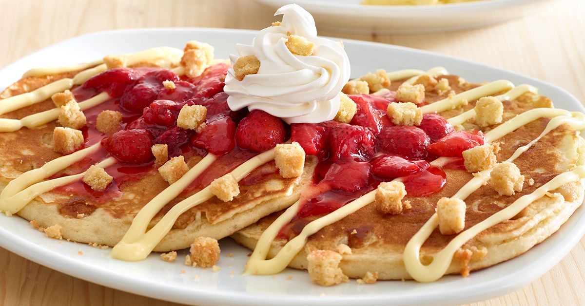 Perkins Restaurant & Bakery Stays Fresh With New Strawberry Fresh-Tival Lineup Perkins Fresh Strawberry Mega Pancake Platter