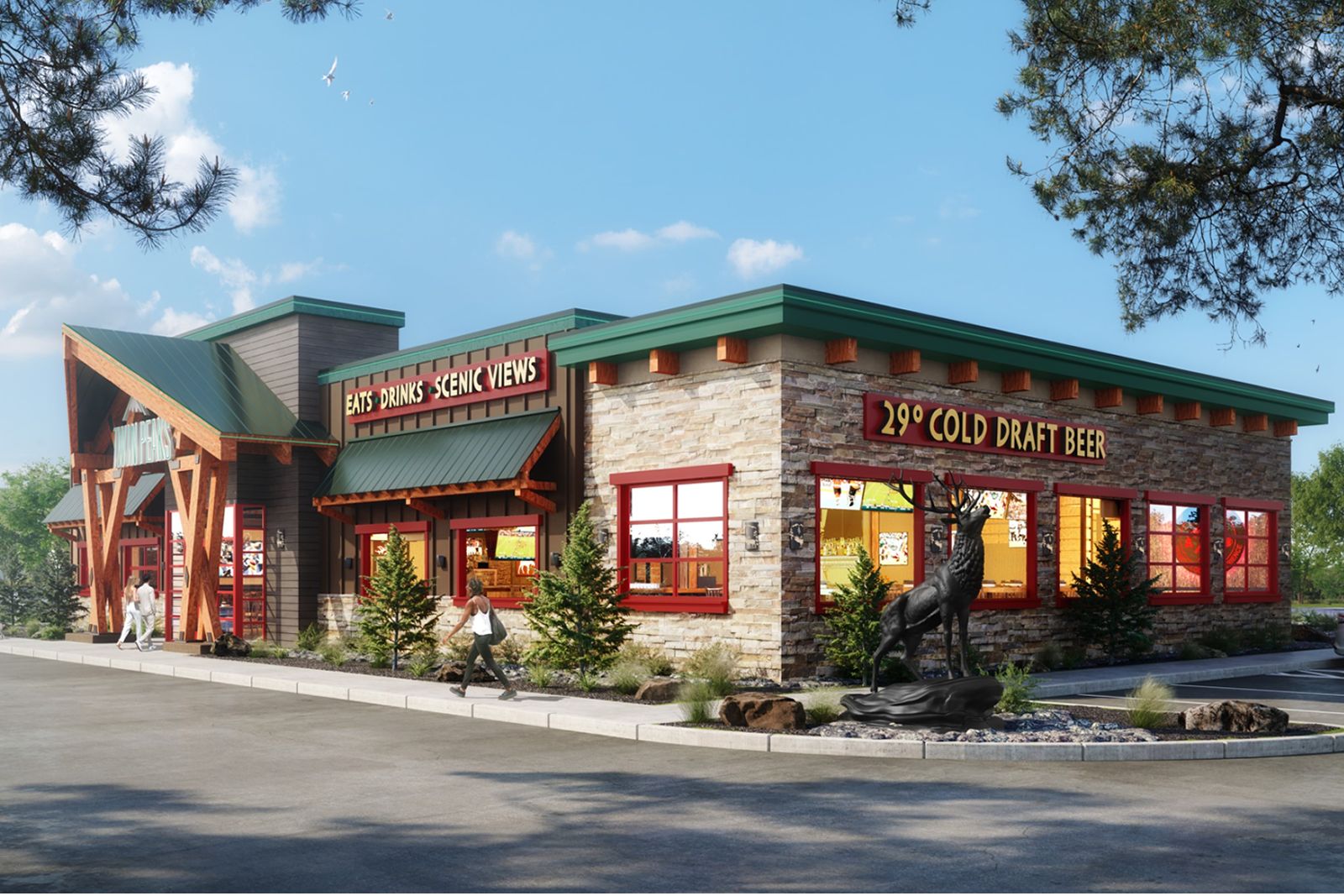 Smokin' Transformation: Former Smokey Bones Restaurant Redesigned for Twin Peaks Smokin' Transformation: Former Smokey Bones Restaurant Redesigned for Twin Peaks