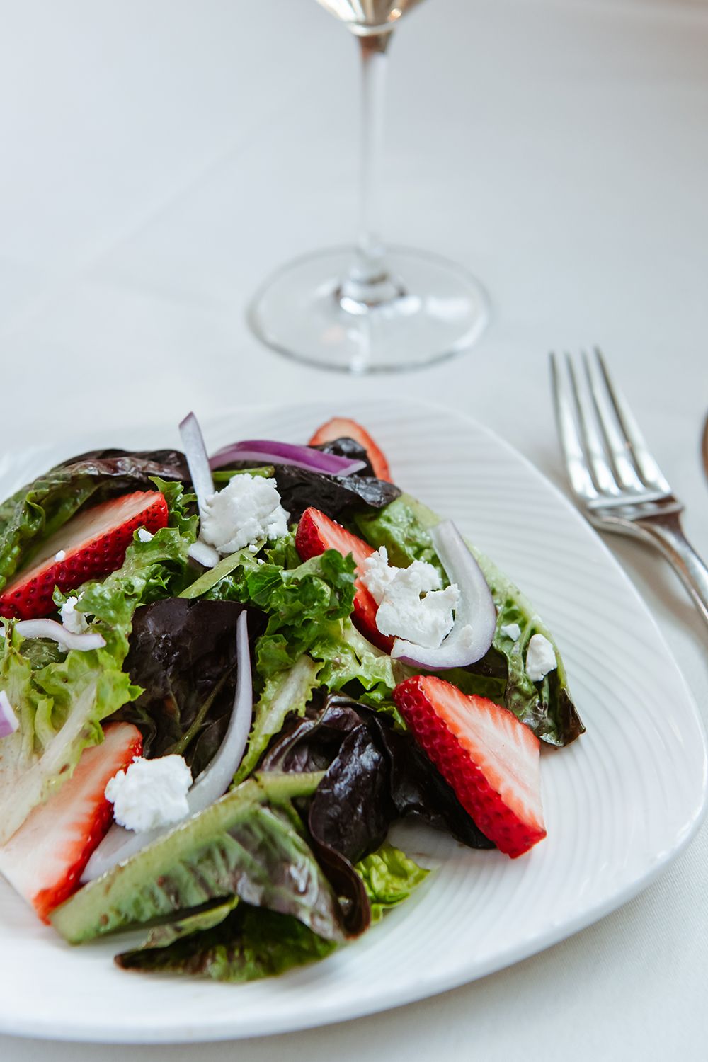 Eddie Merlot's Strawberry Goat Cheese Salad Eddie Merlot's Unveils Sophisticated Summertime Menu with Fresh Off The Grill Features