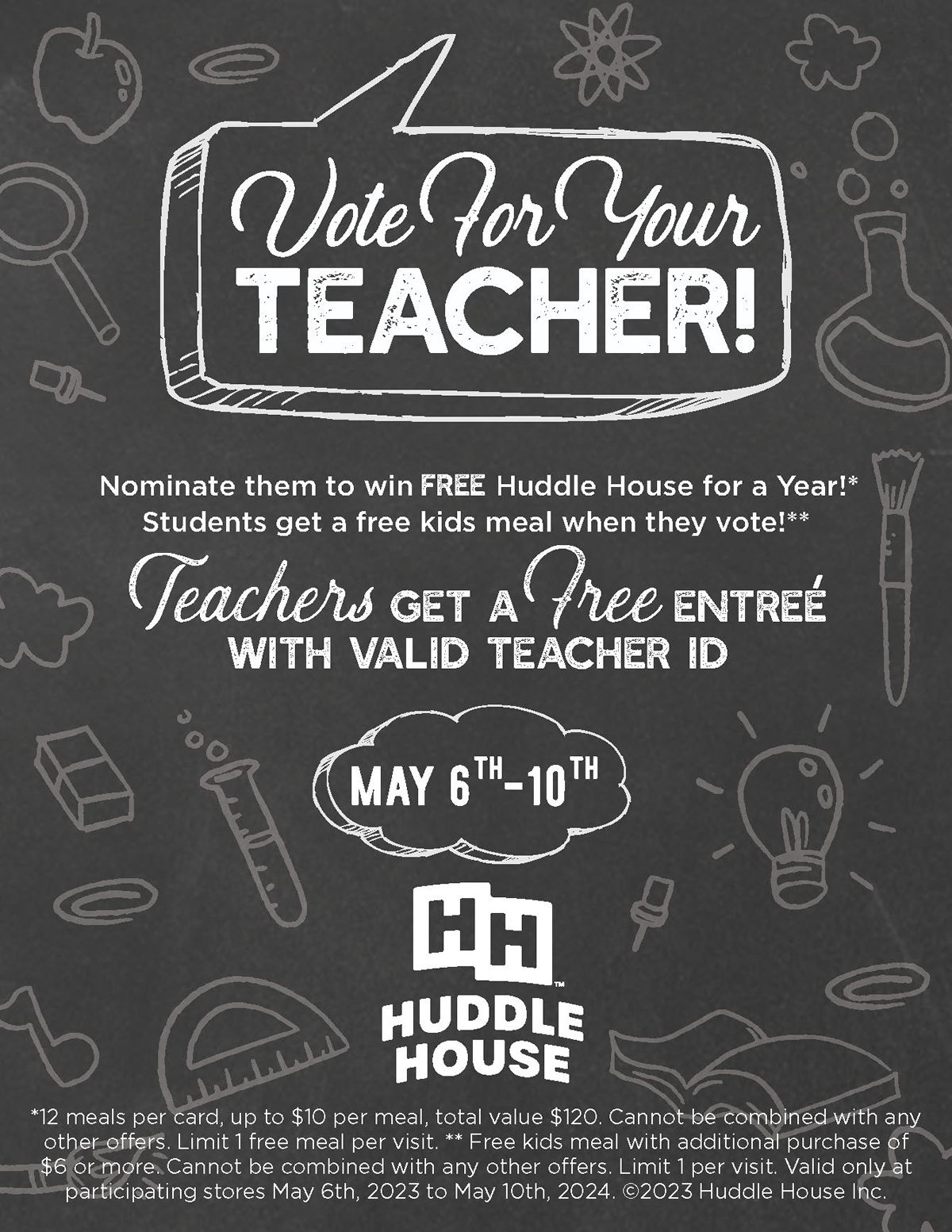 Huddle House Brings Community Together for Teacher Appreciation Week Huddle House Brings Community Together for Teacher Appreciation Week