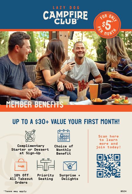 Lazy Dog Restaurants Launches Next Generation Loyalty Program Lazy Dog Restaurants Launches Next Generation Loyalty Program