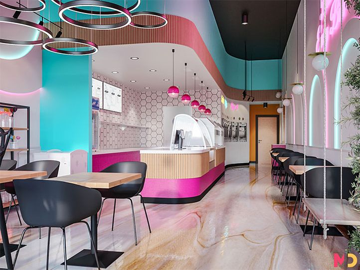 Mango Bliss Dessert Bar Wows With LED Lights and Vibrant Colors Mango Bliss Dessert Bar Wows With LED Lights and Vibrant Colors