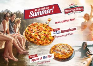 Mountain Mike’s Pizza Serves up Slices of Americana This Summer With New Cheeseburger Pizza and Apple Pie Dessert Pizza