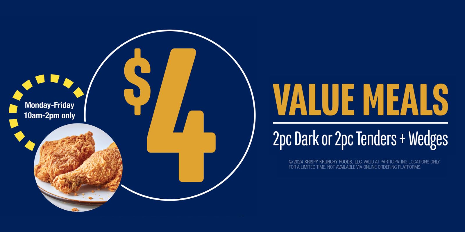 Krispy Krunchy Chicken Launches $4 Value Meal Krispy Krunchy Chicken Launches $4 Value Meal