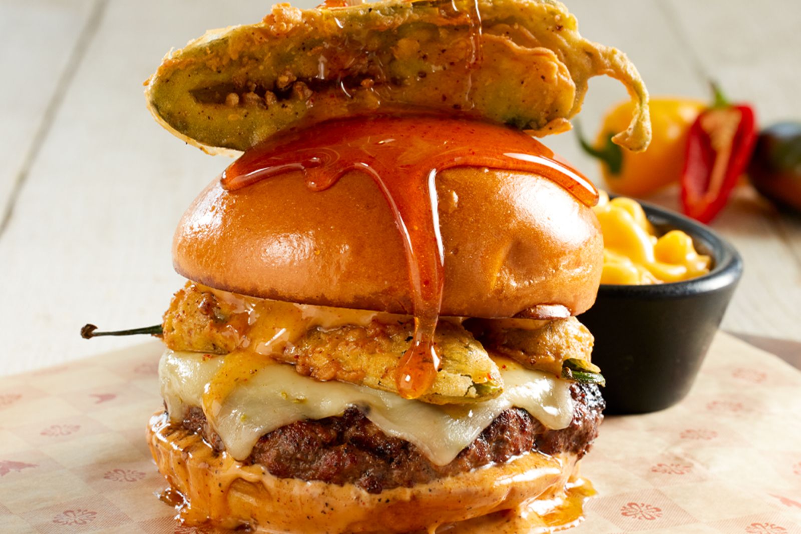 Lucille’s Smokehouse Bar-B-Que Invites Guests to Savor the Summer with a Multitude of Exciting New "Bold & Stacked" Menu Additions Lucille's Smokehouse Bar-B-Que 'Swicy' Burger