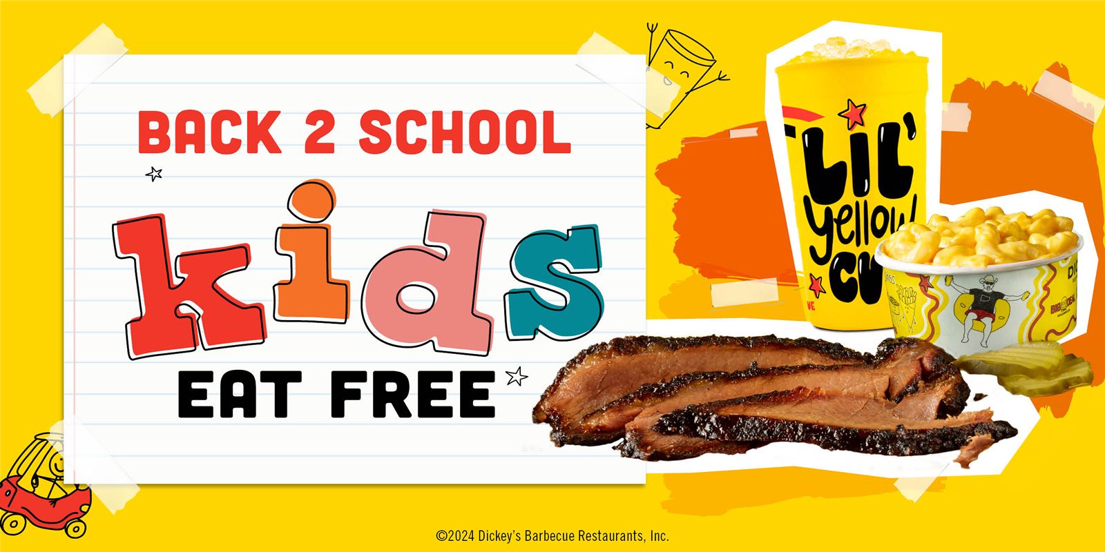 Enjoy Free Back to School Barbecue with Dickey's Barbecue Pit Enjoy Free Back to School Barbecue with Dickey's Barbecue Pit