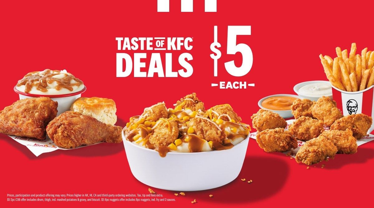 KFC Expands $5 Value Menu to Offer Customers More Options - Choose from Three Taste of KFC Deals KFC Expands $5 Value Menu to Offer Customers More Options - Choose from Three Taste of KFC Deals