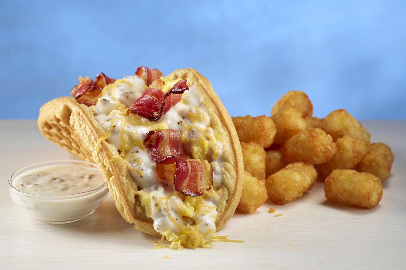 Huddle House Sausage Gravy MVP Taco Huddle House Scores MVP Status with New Waffle Tacos