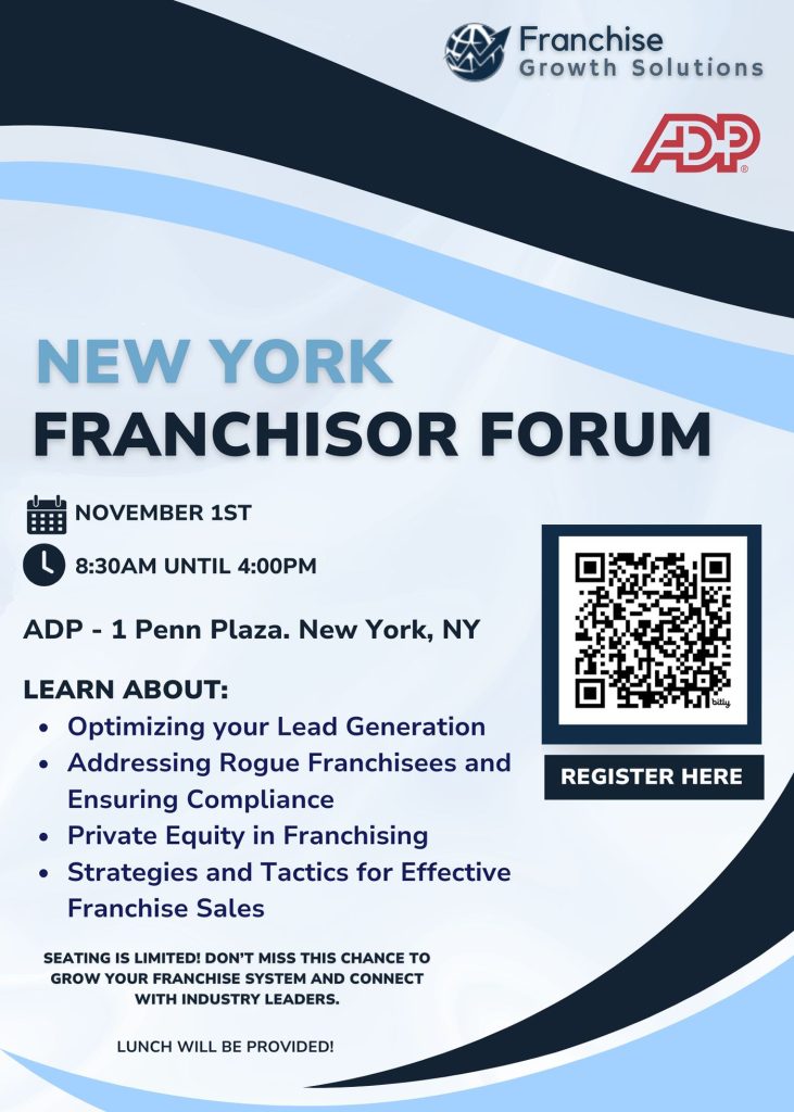 Franchise Growth Solutions to Host Exclusive New York Franchisor Forum on November 1, 2024