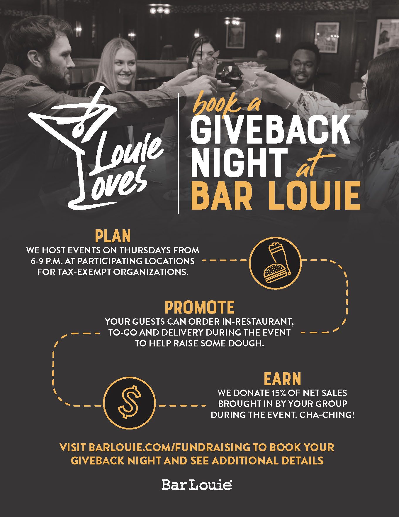 Bar Louie Introduces 'Louie Loves' Program Supporting Local Organizations Bar Louie Introduces 'Louie Loves' Program Supporting Local Organizations