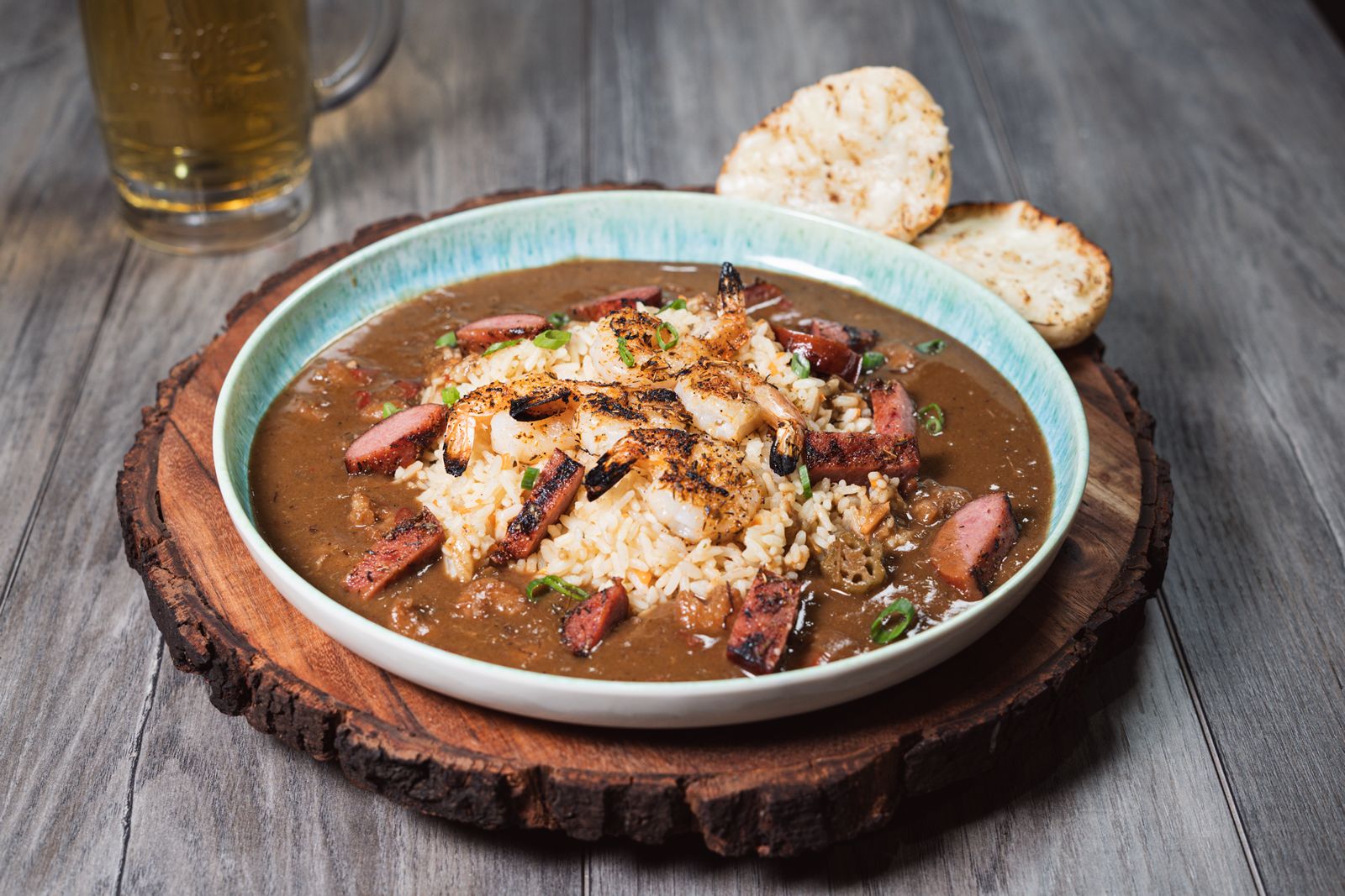 Logan's Roadhouse Blackened Shrimp & Sausage Gumbo Logan's Roadhouse Introduces Cajun-Inspired Spring Menu