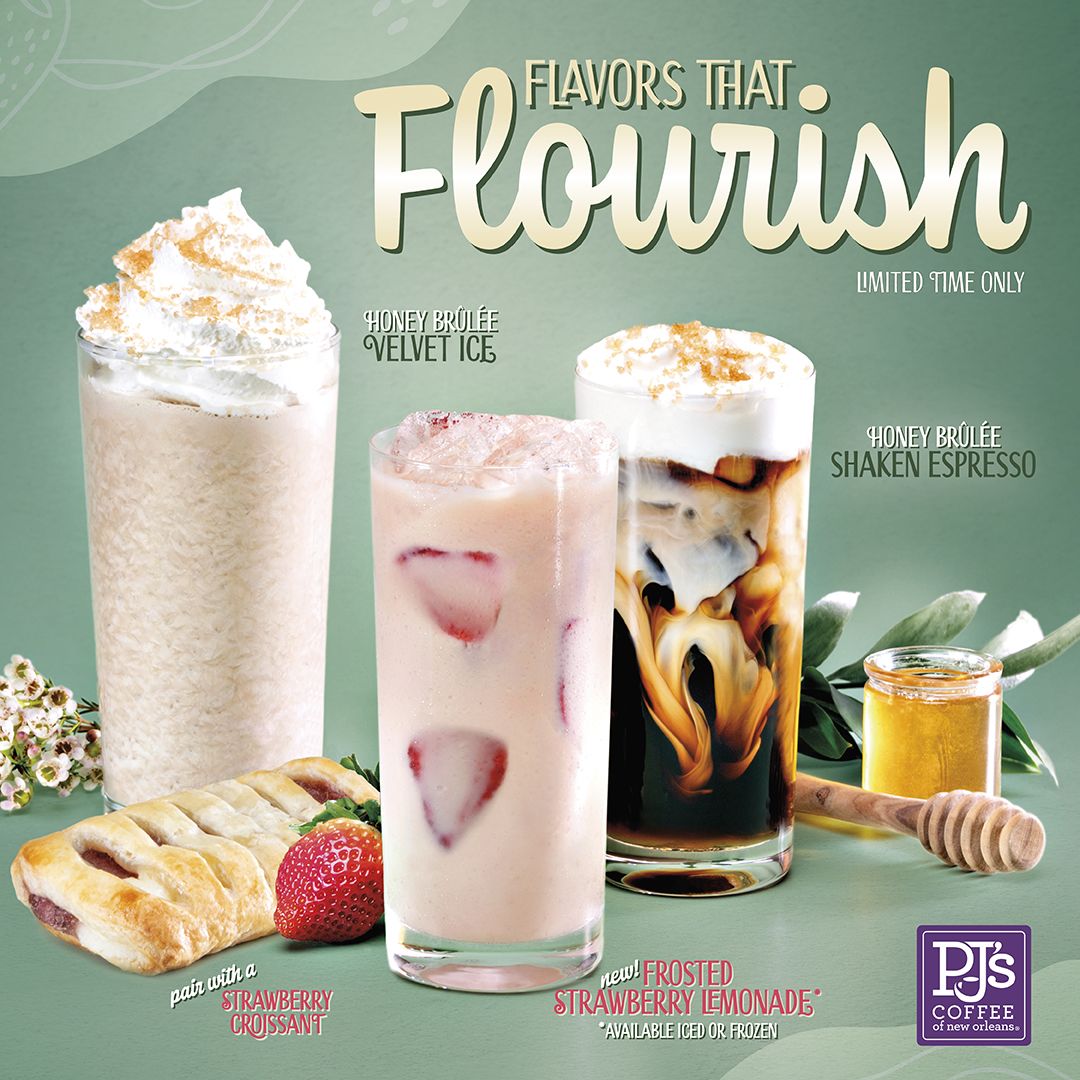 PJ's Coffee Welcomes Spring with Flourishing Flavors PJ's Coffee Welcomes Spring with Flourishing Flavors