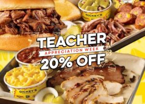 Dickey’s Barbecue Honors Teachers with Appreciation Week Promotion
