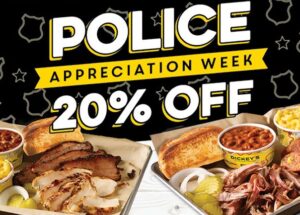 Dickey’s Honors Police with 20% Off During National Police Week