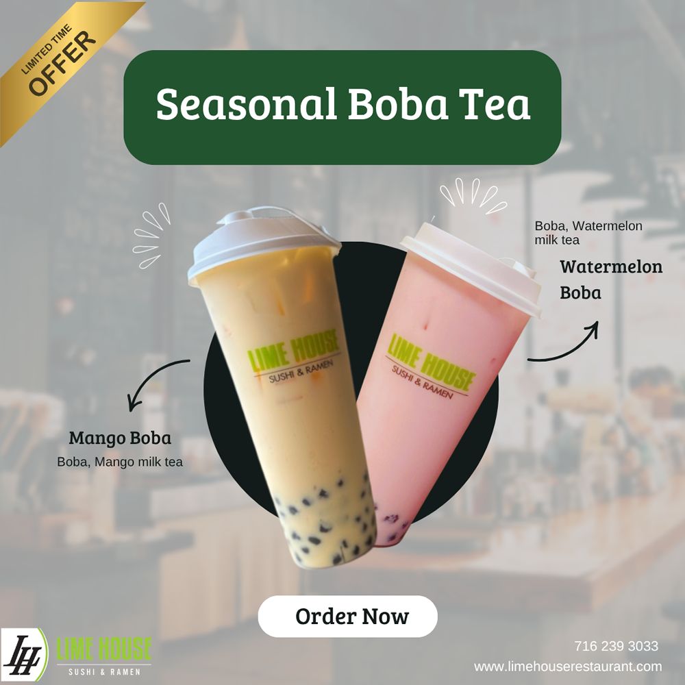 Lime House Introducing Two New Seasonal Boba Flavors Lime House Introducing Two New Seasonal Boba Flavors
