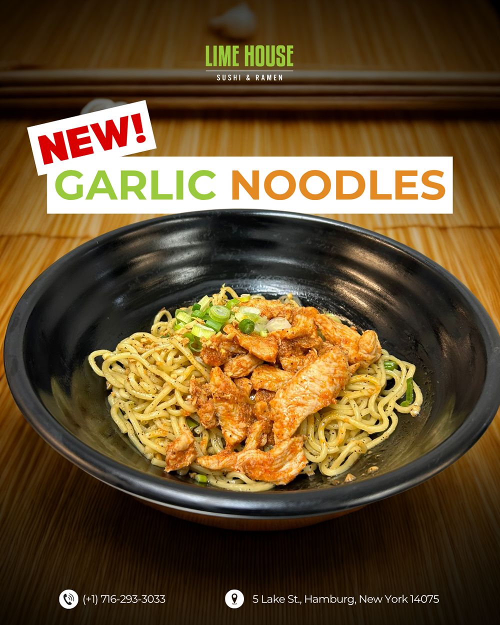 Lime House Adds Garlic Noodle to Its Menu Lime House Adds Garlic Noodle to Its Menu