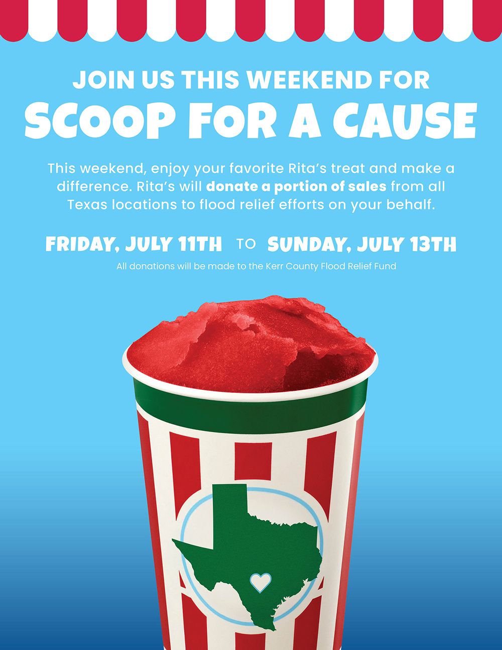 Rita's to Support Texas Flood Relief with Statewide Weekend Giveback Rita's to Support Texas Flood Relief with Statewide Weekend Giveback