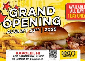 Dickey’s Kapolei, HI Grand Opening on August 23