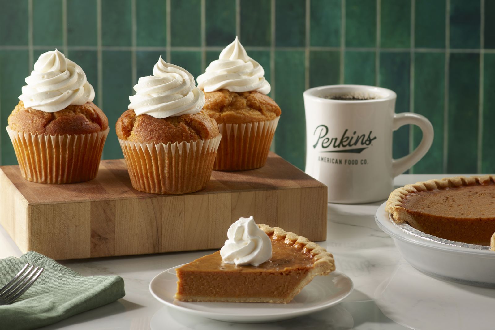 Perkins American Food Co. Pumpkin Muffins and Pumpkin Pie Fall for Pumpkin and Pot Roast at Perkins American Food Co.