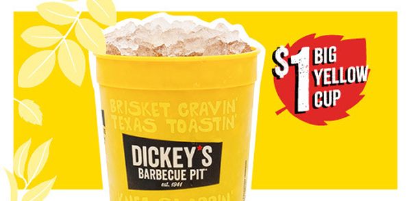 Dickey's Celebrates Fall with $1 Big Yellow Cups