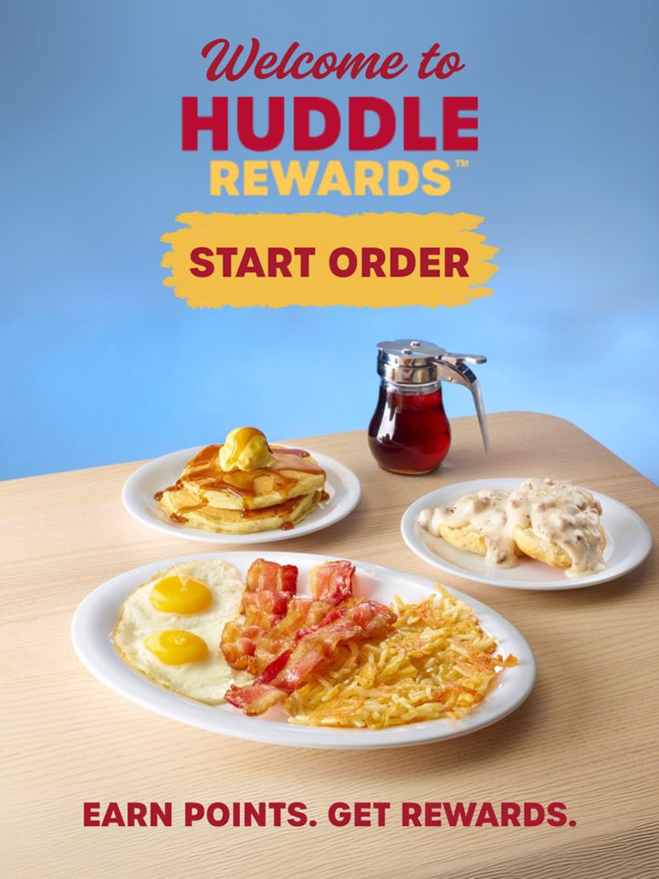 Earn More Bacon with NEW Huddle House Loyalty Program Earn More Bacon with NEW Huddle House Loyalty Program