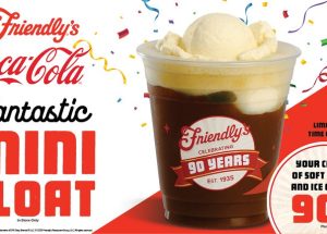 Friendly’s Serves Up 90 Cent Coca-Cola Mini Floats to Celebrate 90 Years This September