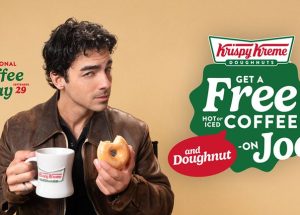 Cup of Joe, Meet Dough: Krispy Kreme and Joe Jonas Spin National Coffee Day into National Coffee Weekend