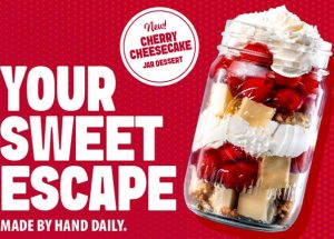 Leave Room for Dessert: Slim Chickens Launches Cherry Cheesecake Jar Dessert