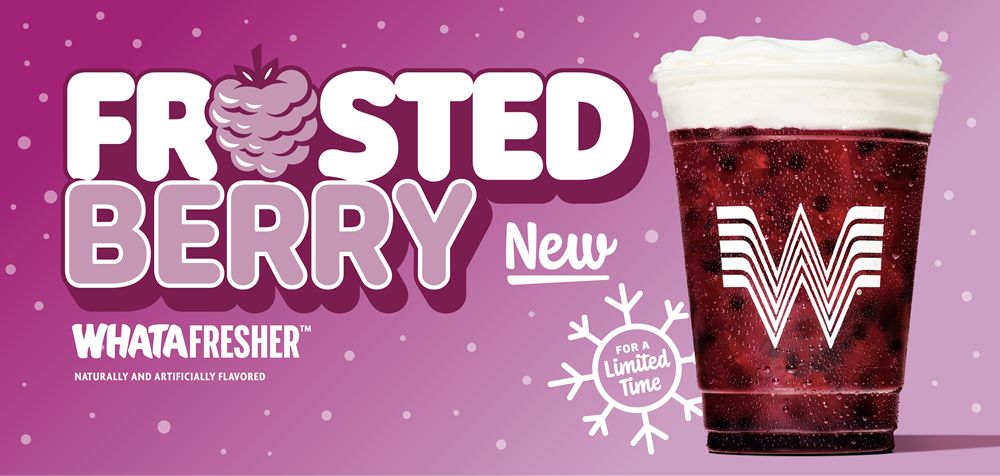 Whataburger Unwraps The Frosted Berry Whatafresher for the Holidays Whataburger Unwraps The Frosted Berry Whatafresher for the Holidays
