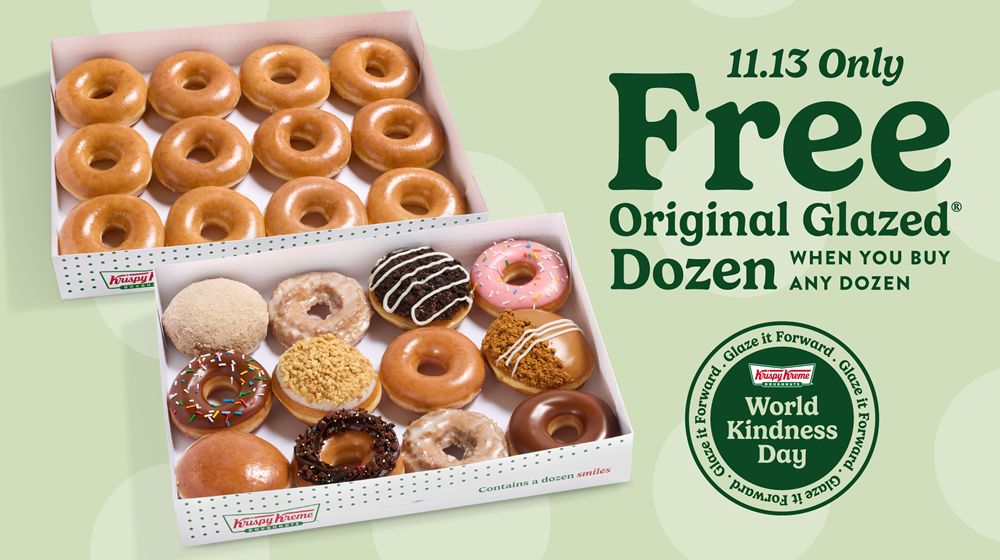 Krispy Kreme Spreads Joy on World Kindness Day, Nov. 13 Krispy Kreme Spreads Joy on World Kindness Day, Nov. 13