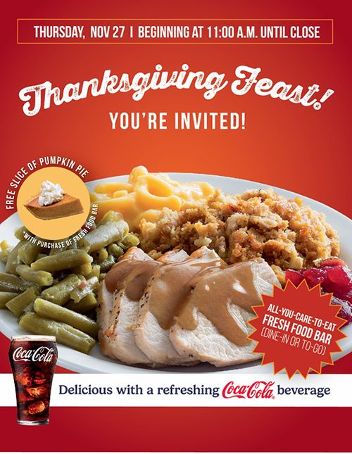 Shoney's Is Open on Thanksgiving Day and Pumpkin Pie Is Free!
