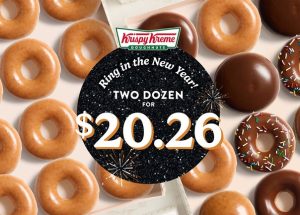 Krispy Kreme Gives Fans Two Sweet Ways to Ring in the New Year, Dec. 30 through Jan. 1