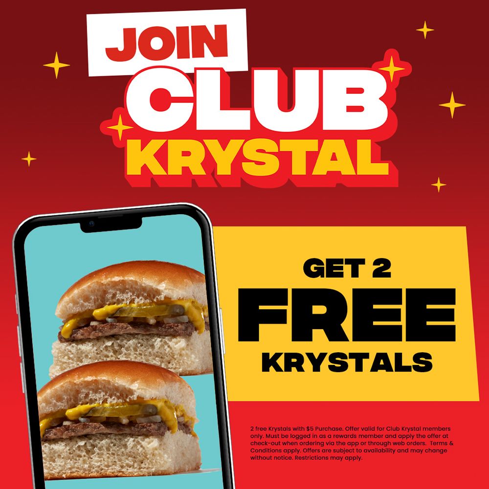 Krystal to Kick Off 2026 With Free Krystals for New Loyalty Members, Weekly Mystery Rewards and Fresh New Year Deals Krystal to Kick Off 2026 With Free Krystals for New Loyalty Members, Weekly Mystery Rewards and Fresh New Year Deals