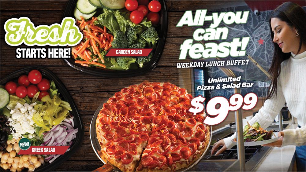 Mountain Mike's Pizza Expands Fresh Menu With New Specialty Salad and Brings Back Popular All-You-Can-Eat Lunch Buffet Promotion Mountain Mike's Pizza Expands Fresh Menu With New Specialty Salad and Brings Back Popular All-You-Can-Eat Lunch Buffet Promotion