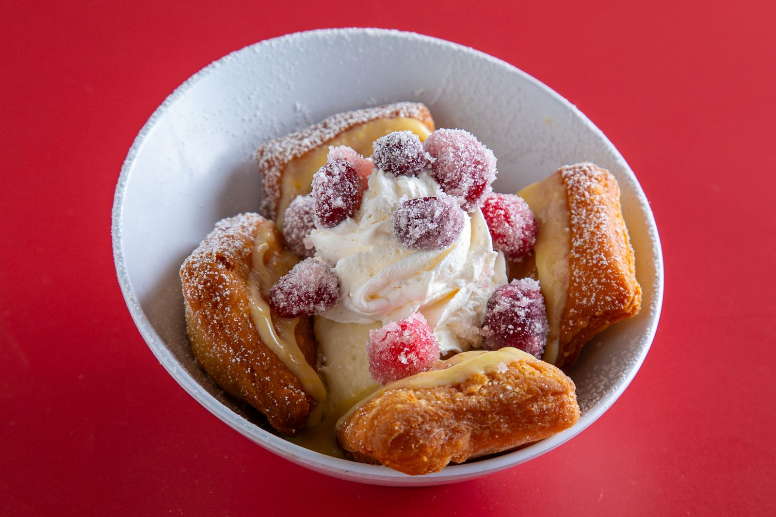 Ruby Slipper White Chocolate Cranberry Beignets Ruby Slipper Debuts Cozy Winter Menu Full of Holiday Cheer
