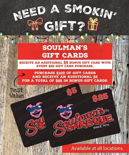 Soulman's Bar-B-Que Spreads Holiday Cheer with the Gift of 'Que