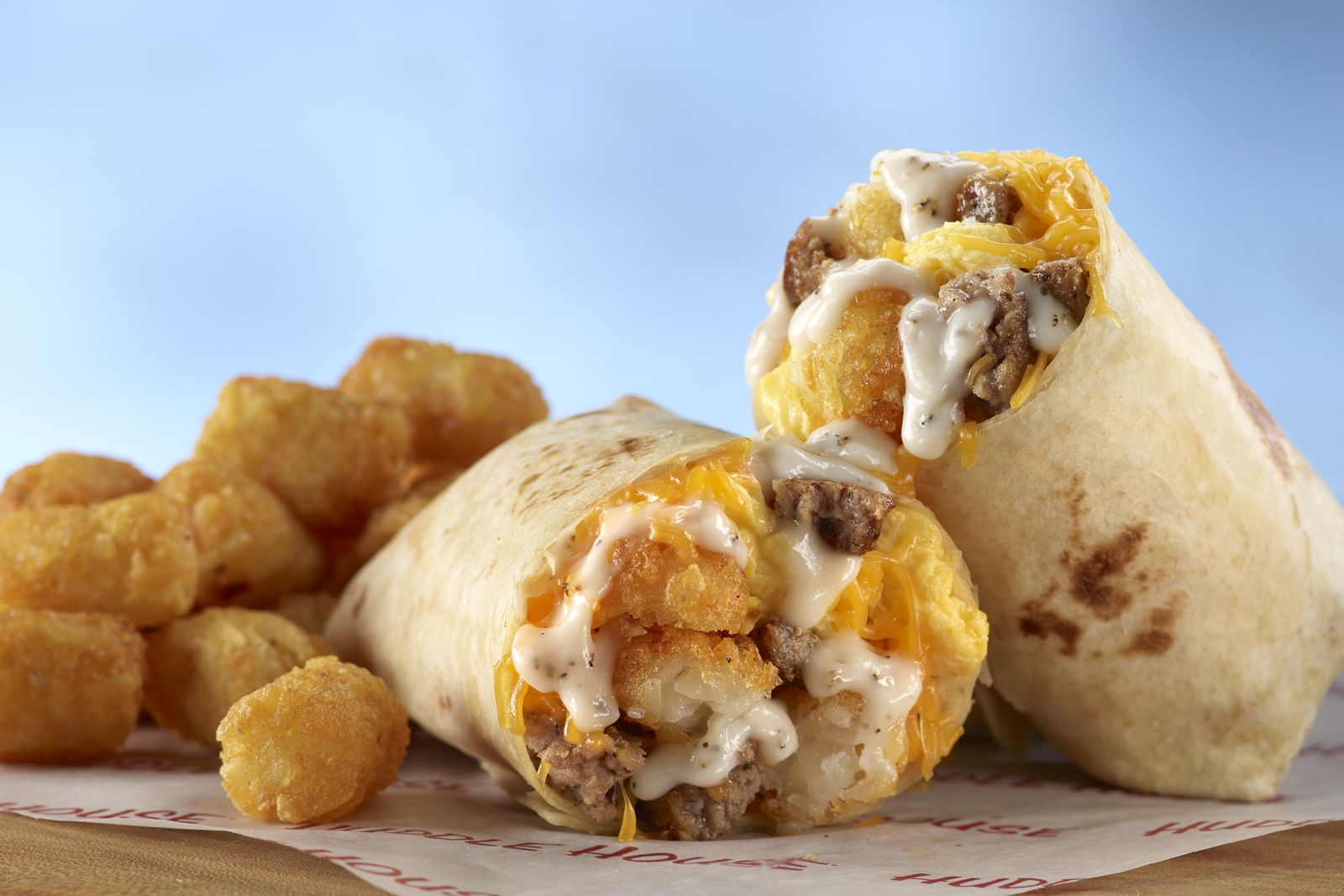 Huddle House MVP Breakfast Burrito Huddle House Brings In MVP Lineup and NEW Waffle Wedge Dessert