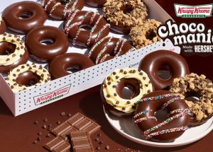 Krispy Kreme Returns Fan Favorite Chocomania Collection, Featuring All-New Doughnuts Glazed with HERSHEY’S Chocolate