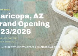 Ono Hawaiian BBQ Opens New Drive-Thru Location in Maricopa, AZ with Island-Style Grand Opening